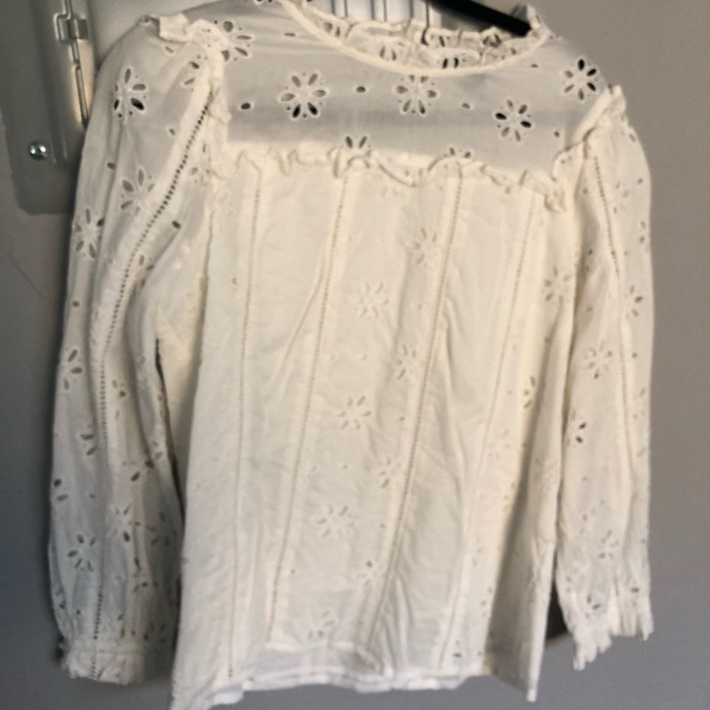 JCREW white top size s